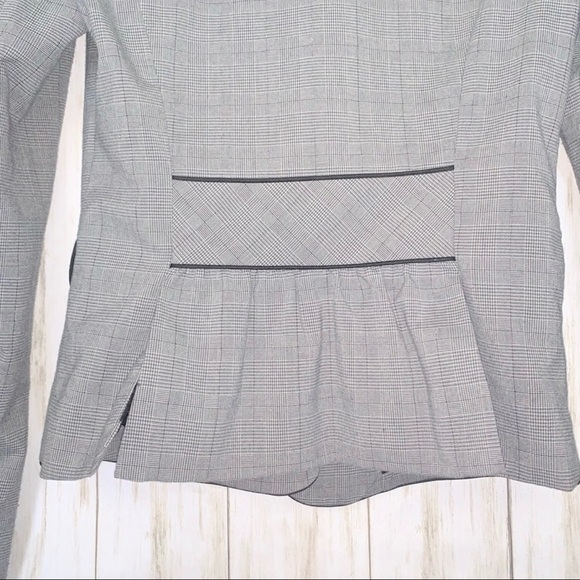 Retro Plaid Tuxedo Tail Blazer Jacket Vintage - Picture 7 of 8